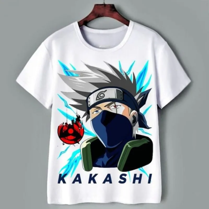 

NARUTO Shippuden T-shirt Namikaze Minato Short Sleeve Black White Character Jump