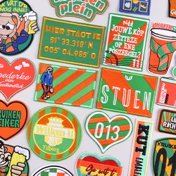 Nieuwe Kruikenstad Carnaval Applique Opstrijkbare Patches Voor Kleding Nederland Carnaval Festival Embleem Borduurpatch Op Kleding