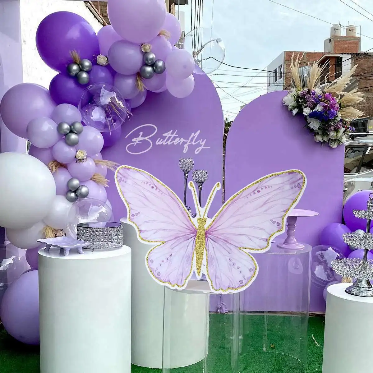 56x89cm Big 3D Simulation Butterfly Birthday Decoration Girl Butterfly Decor Birthday Party Baby Shower Wedding Decoration