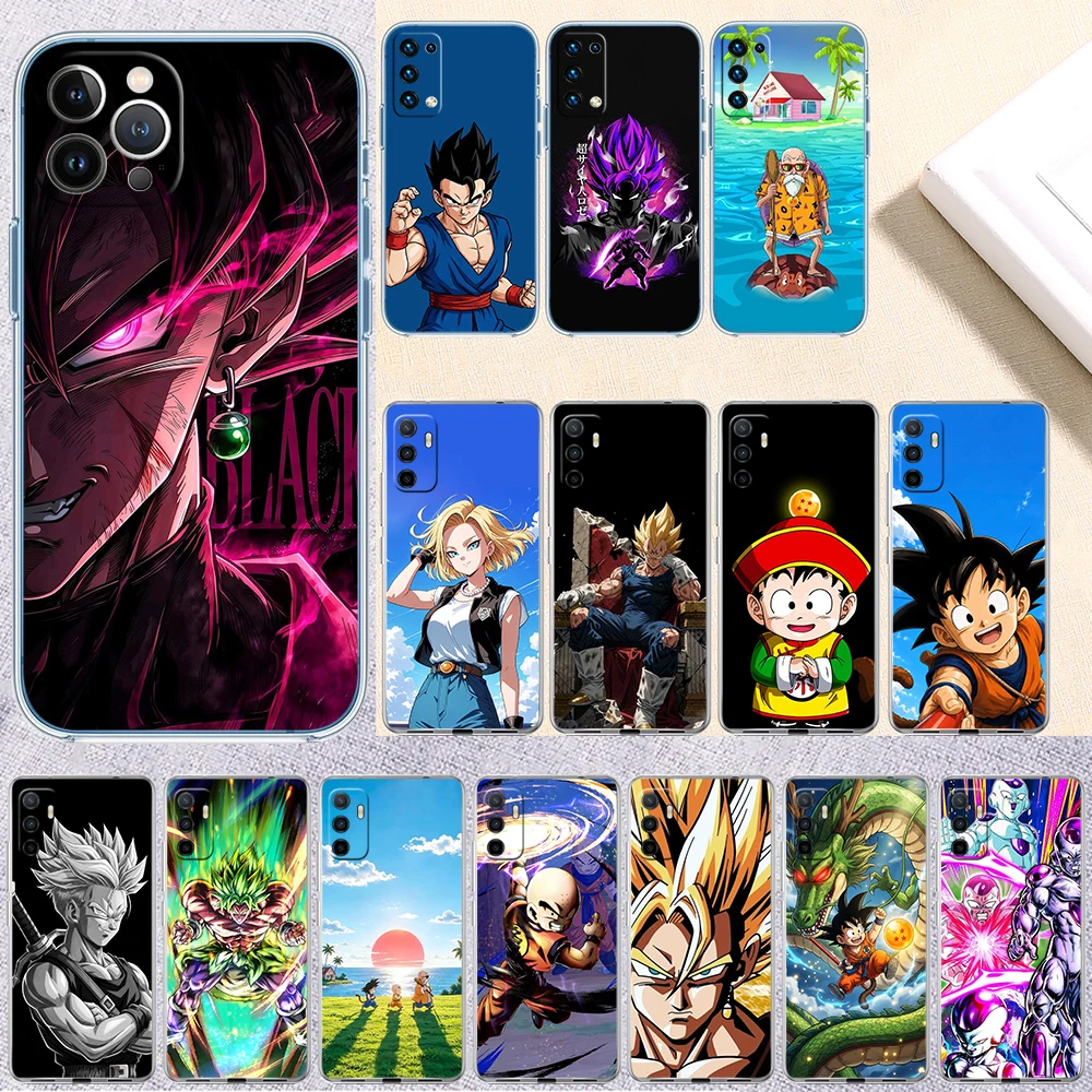 IY14 Dragon Ball Goku Transparent Phone Case for Samsung Galaxy A04 A04S A14 A23 A34 A54 M23 M33 M52 M53