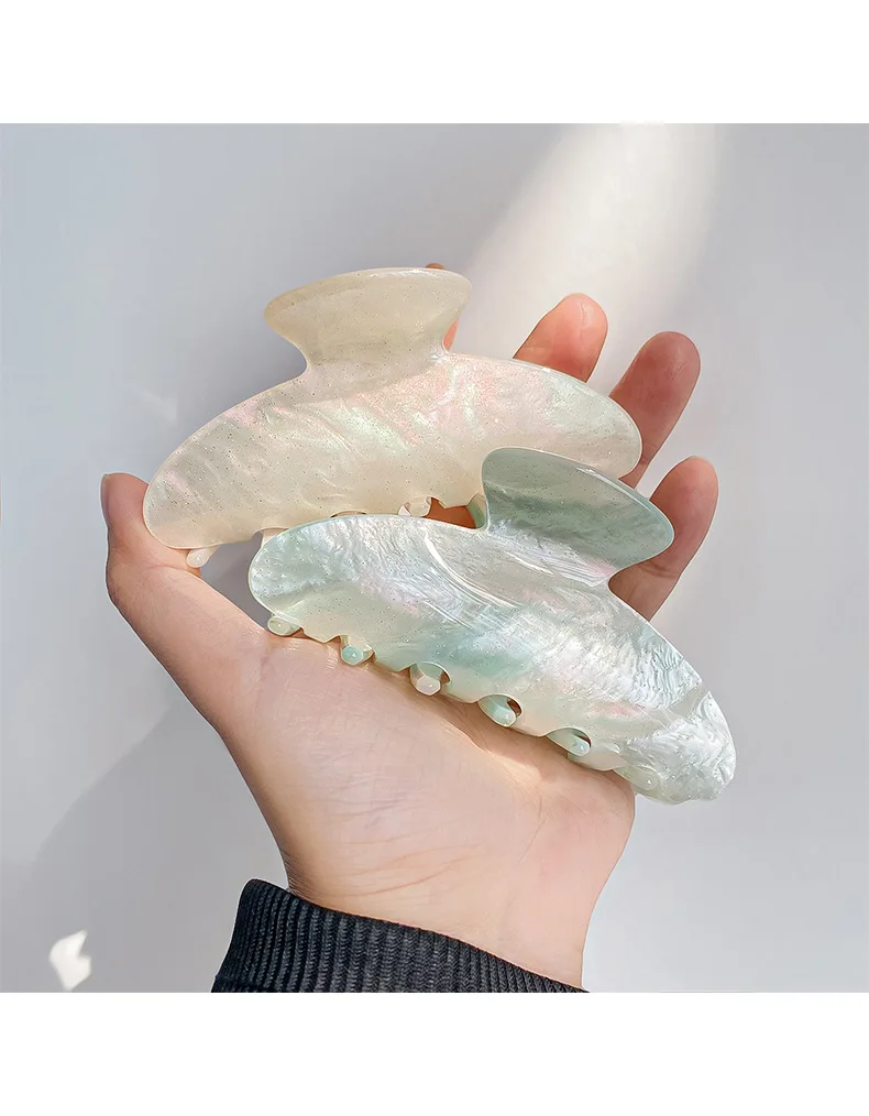 Pinza para el pelo de acetato de gelatina, accesorio de moda con Clip Updo elegante de estilo coreano de 9cm