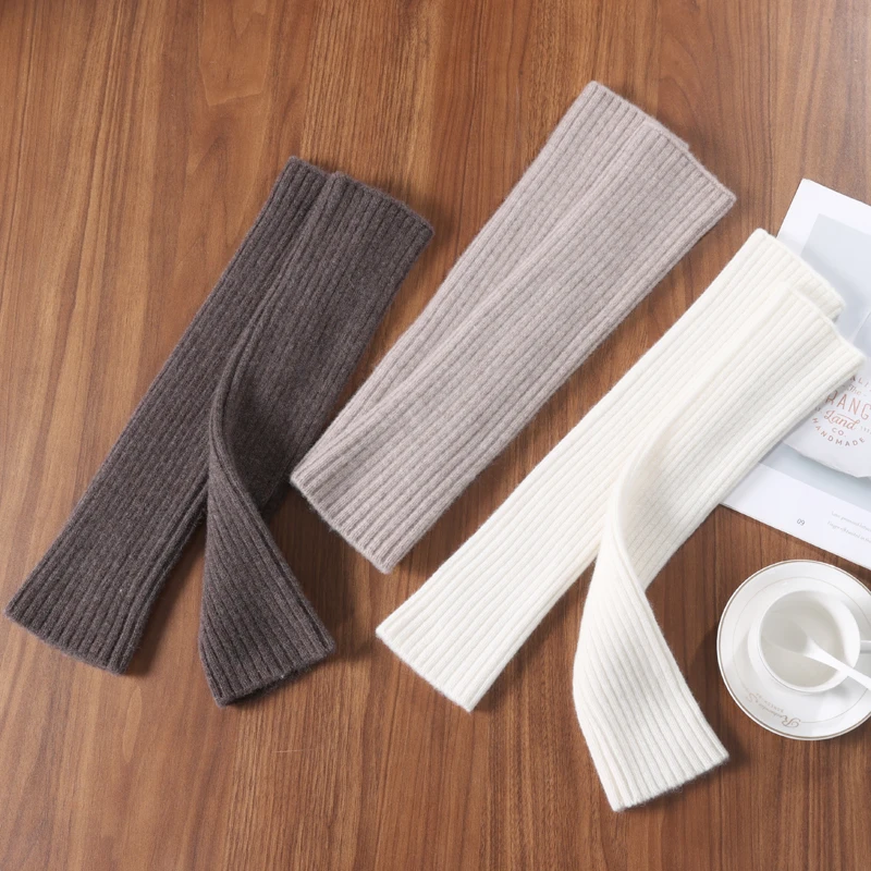 Wool Socks Foot Protection Leg Protection Arm Protection Autumn Winter Warmth Pure Wool Knitted Long Sleeves For Men And Women