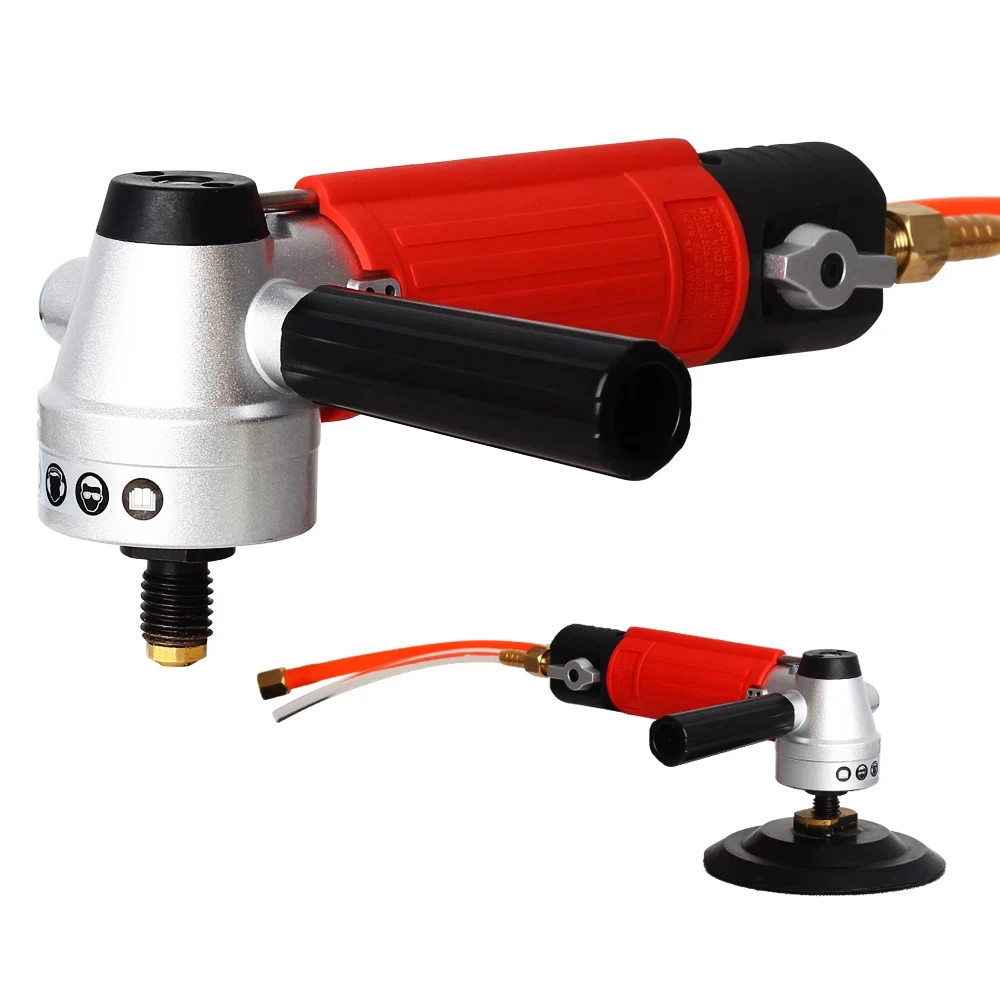 GM02 Diamond Pneumatic Tools Water Angle Grinder Arbor M14 Side Exhaust Air Wet Polishing Machine for Granite Marble Edge Polish