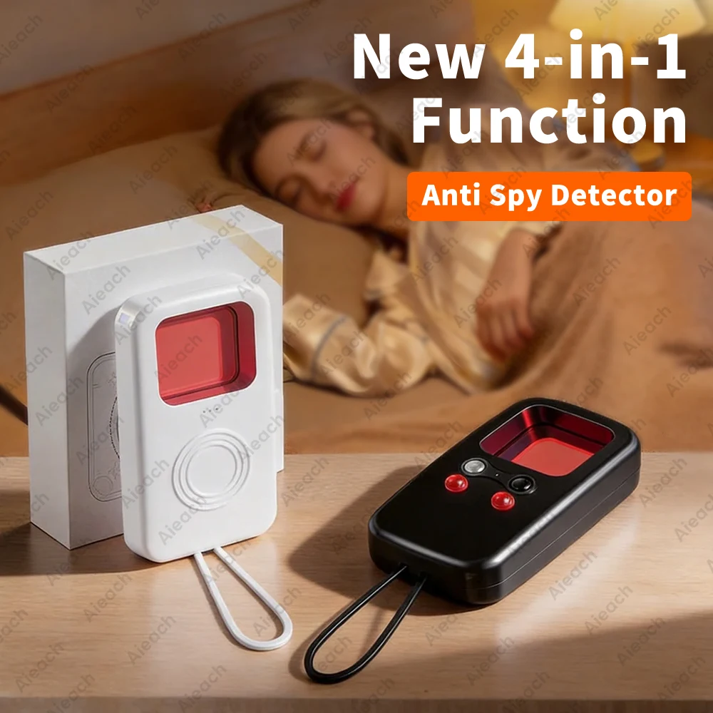 

Детектор скрытых камер для защиты от подглядывания, обнаружения миниатюрных линз и скрытых устройств в отелях, антишпионский гаджет