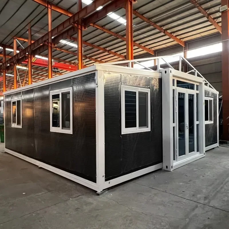 20ft 40ft Luxury Expandable Container House Chinese Design Steel Sandwich Panel Material Prefabricated Home Bedroom/Shop