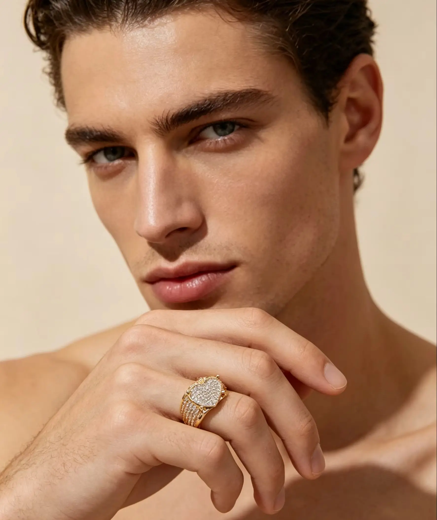 

"Beating Heart Sparkling Ring"