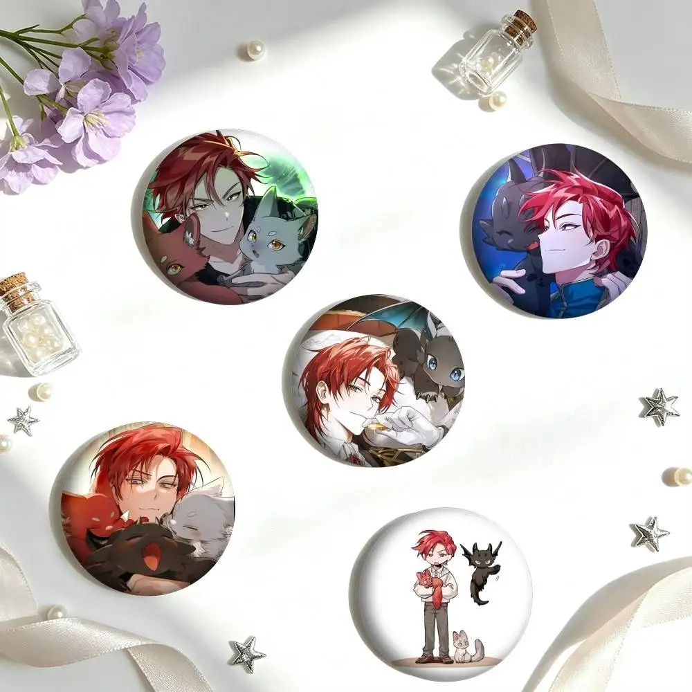 Korean Fantasy Manhwa Lout of Count Family 25 32 44 58 75mm Badges Personalized Round Brooches Pins Accessory Gift