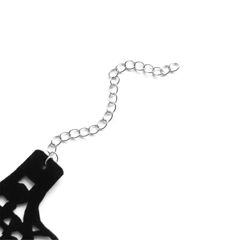 652F Gothic Black Lace  Bracelet Wristband Victorian Costume Accessories for  Night Cosplay, Halloween Party