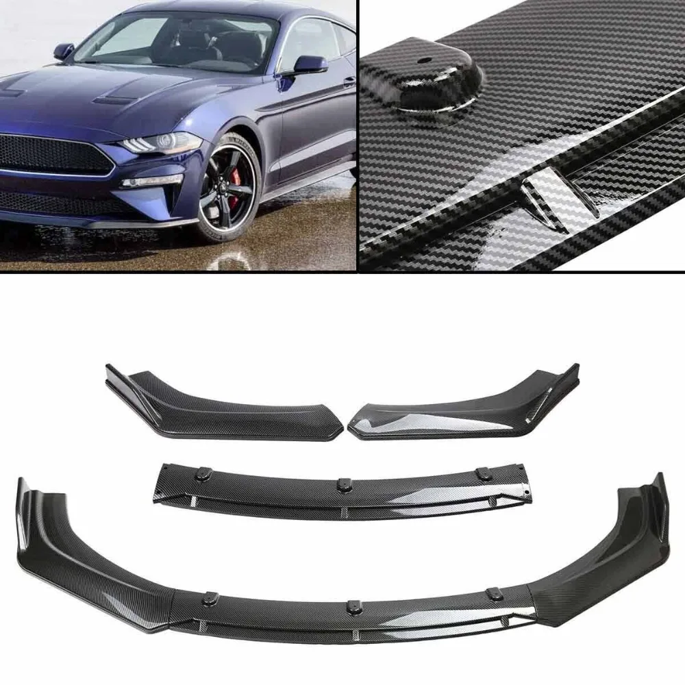 

For Chrysler 300 Front Bumper Lip Splitter Spoiler Diffuser Carbon Fiber Look US United States