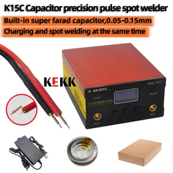 K15 Double Pulse Spot Welder For 18650 Battery Super Farad Capacitor Spot Welding Handheld  Portable Spot Welding Machine