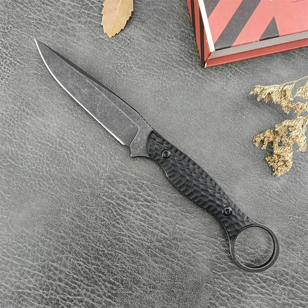 Hunting And Camping In Jungle - Tam Boyutlu Avcılık Bıçağı Halka Delikli