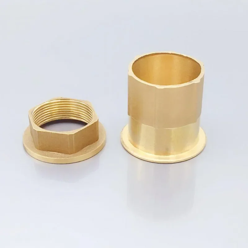 Tornillo de pie fijo para fregadero de cocina, Base fría y caliente de cobre, 32mm, montaje en encimera, asiento de fijación para tubería de lavabo,