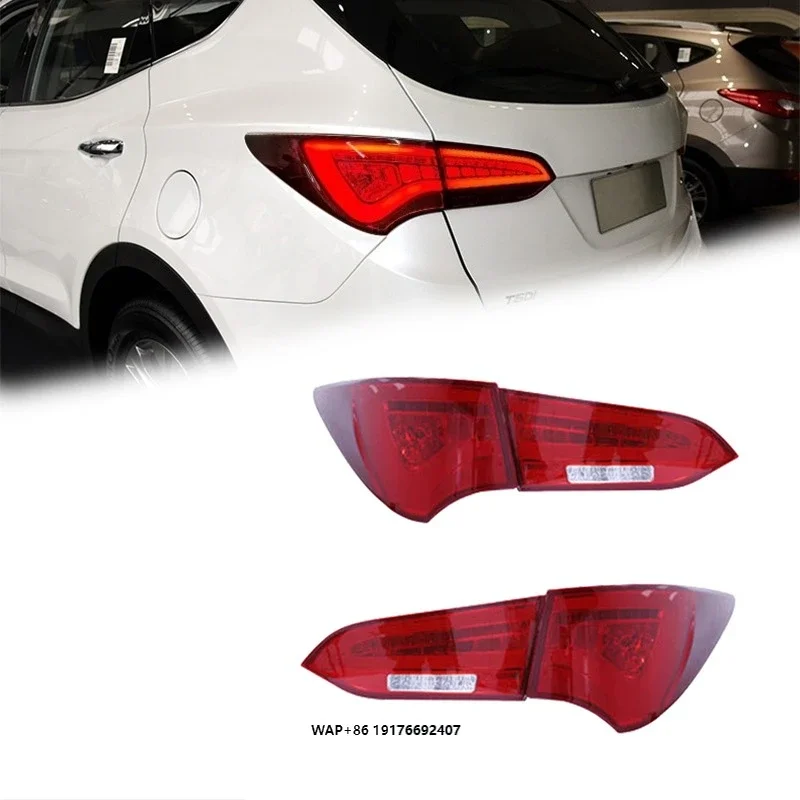 FT Car Lights forHyundai IX45 Santa Fe Taillights 2013-2018 LED Tail Lamp Dynamic Turn Signal Light Car Taillights Assembly