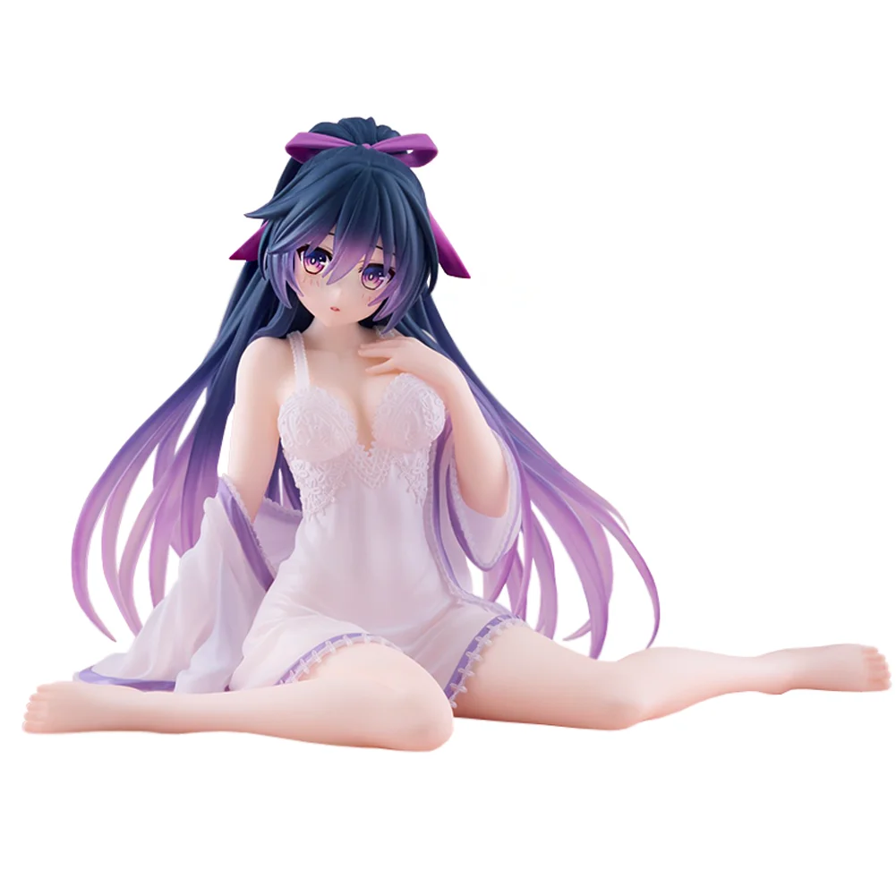 

Anime DATE A LIVE Yatogami Tohka Figure Pajamas sitting pose Aciton Figure Sexy high ponytail Loli Toy Gift Collection PVC Model
