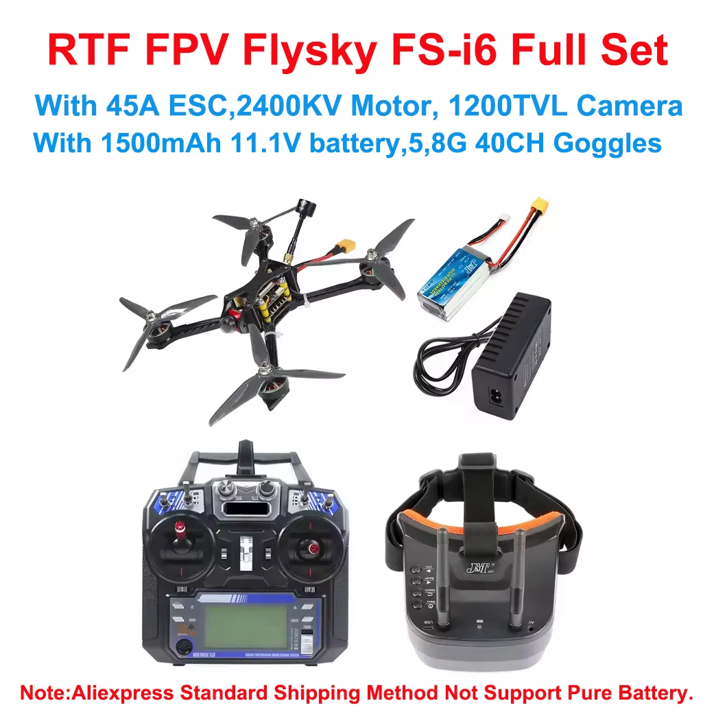 

JMT JS5 5" 210m Carbon Fiber Frame With 2306 2400KV Brusless Motor Support 3-4S Jumper LiteRadio4 ELRS Transmitter Set RTF BNF