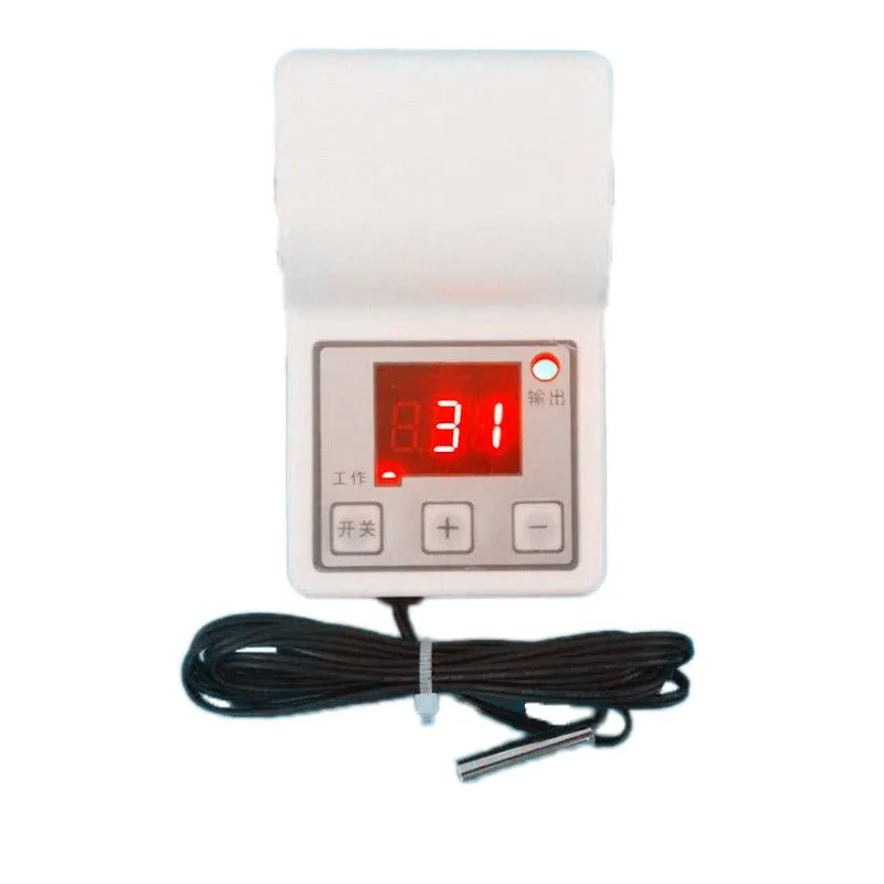 Temperature Controller Thermostat with Sensor Probe Greenhouse Incubator Seedling Box Piglet Heating Temperature Protector