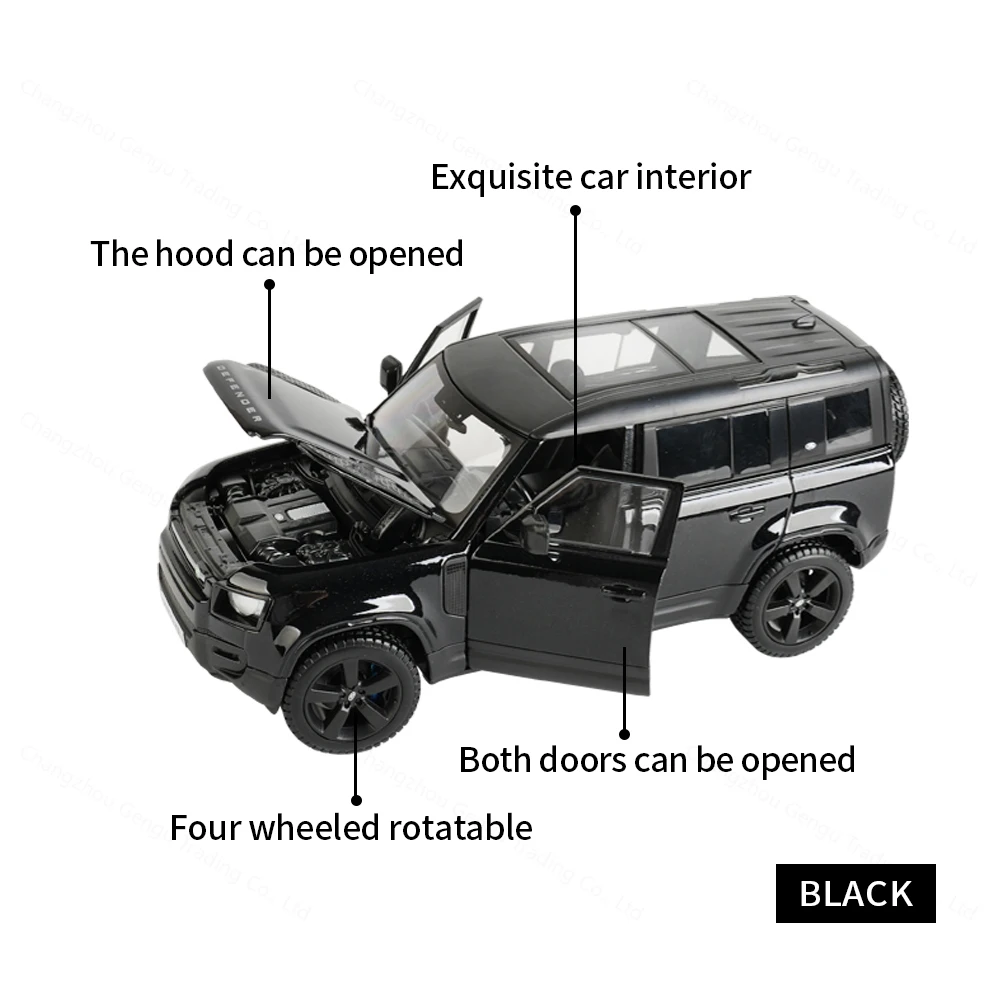 Bburago 1:24 2022 Land Rover Defender 110, статические литые автомобили, Коллекционная модель автомобиля, игрушки