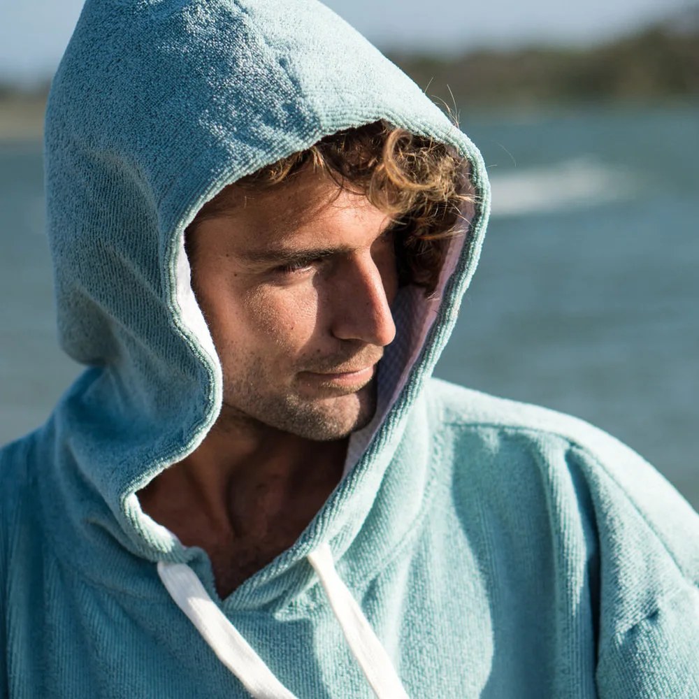 Kapuzen-Surf-Poncho-Handtuch, Schnelltrocknender Umziehmantel zum Schwimmen, Surfen, Tauchen, Tragbares Badetuch für Reisen, Fitness, Strand – Detail 5
