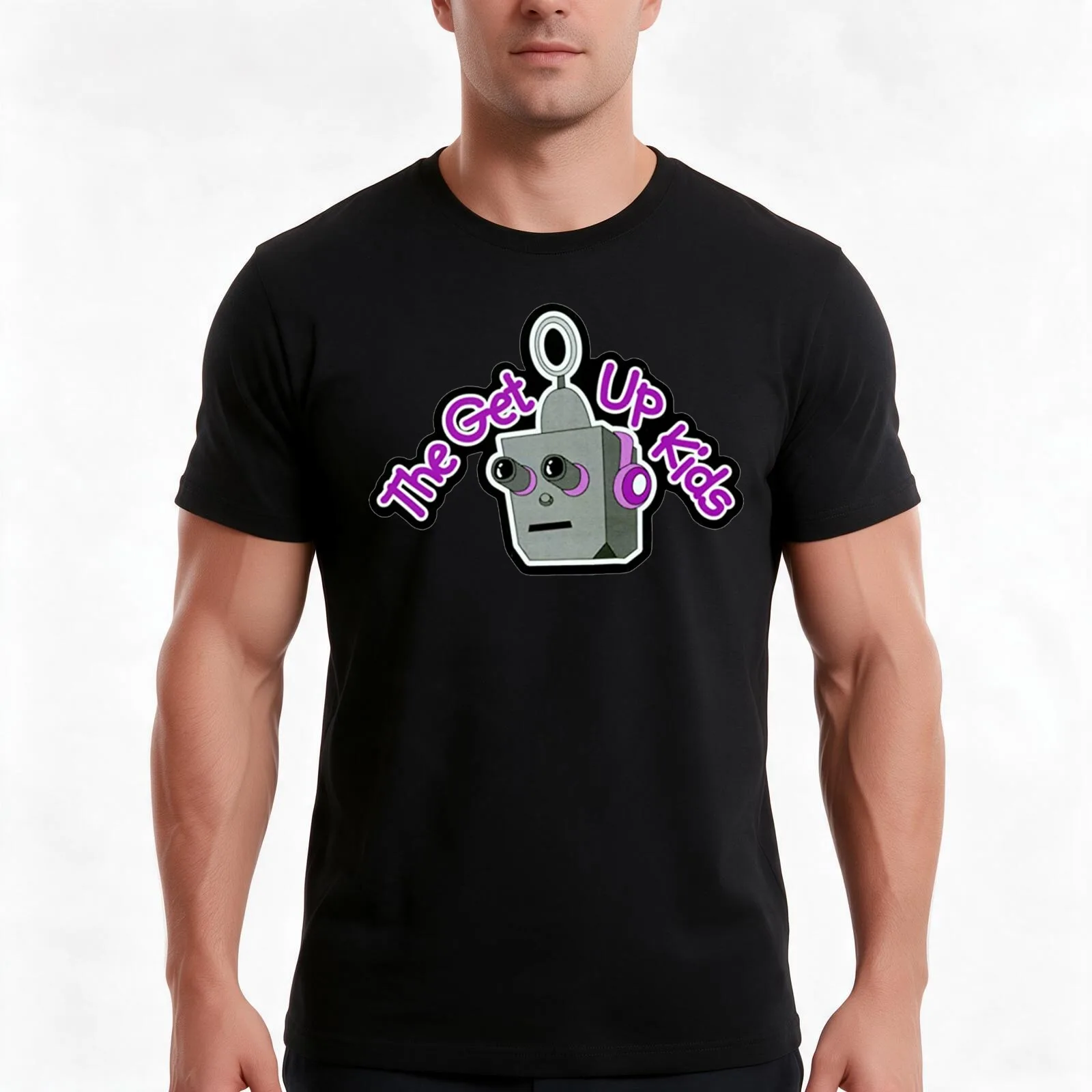 The Get Up Kids - Something To Write Home About Robot T-Shirt, Summer Casual Cotton Tee, Oversized Streetwear Tops, 100% Cotton