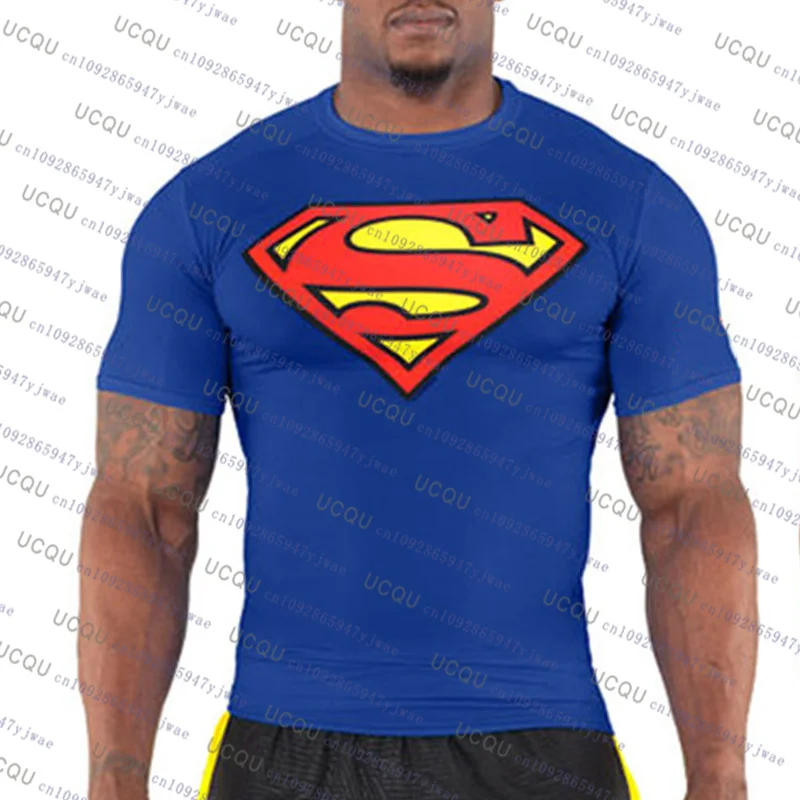 

Summer New Superman Movie Print Cotton T Shirt For Women Men Fitness Short Sleeve Tees Casual Streetwear Anime Cosplay Clothing