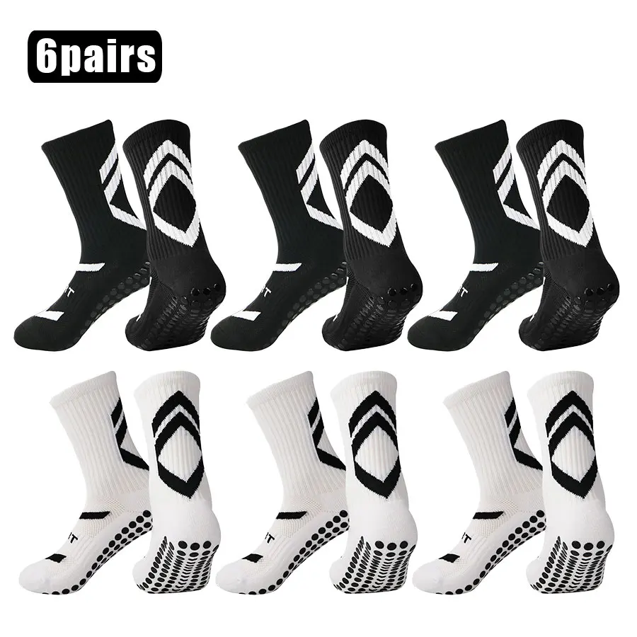 6 คู่รักบี้ถุงเท้ากีฬาผู้ชายผู้หญิงลื่นกีฬาฟุตบอลฟุตบอลขี่จักรยานเดินป่าเทนนิสสเก็ตบอร์ดผ้าเช็ดตัวด้านล่าง