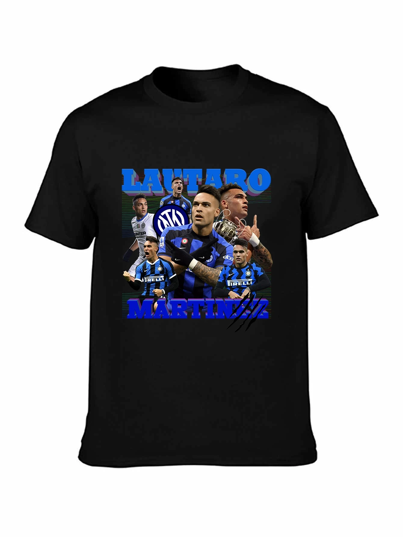تي شيرت Lautaro Martinez 90s نمط عتيق تي شيرت جرافيك تي شيرت Lautaro Martinez تي شيرت لكرة القدم تي شيرت دوري أبطال الأبطال الداخلي
