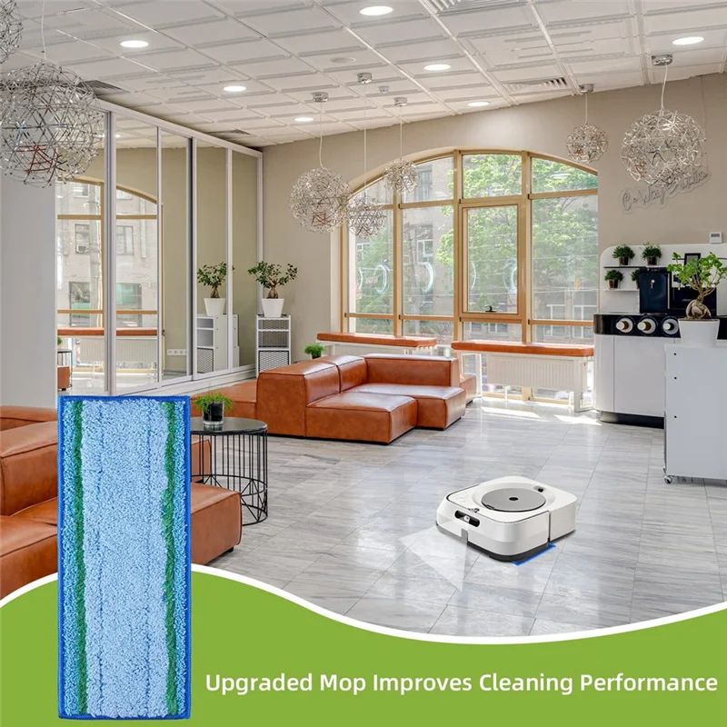 Tampon de vadrouille AF89-Compatible pour Irobot Braava Jet M6, pièces de rechange pour Robot vadrouille, tampons en tissu lavables