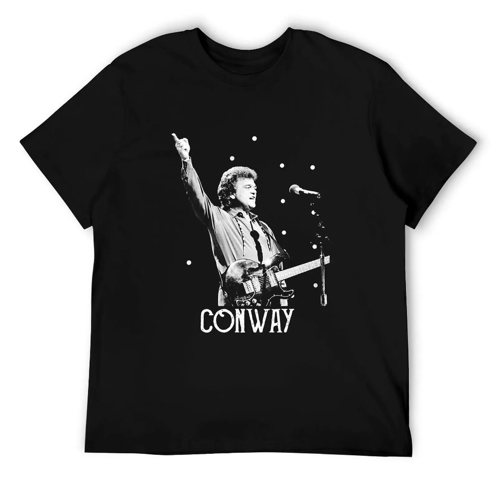 

Conway - Белый трафарет для фанатов, футболка, футболки для мужчин, хлопковая футболка, мужские хлопковые мужские футболки для мужчин, повседневная футболка