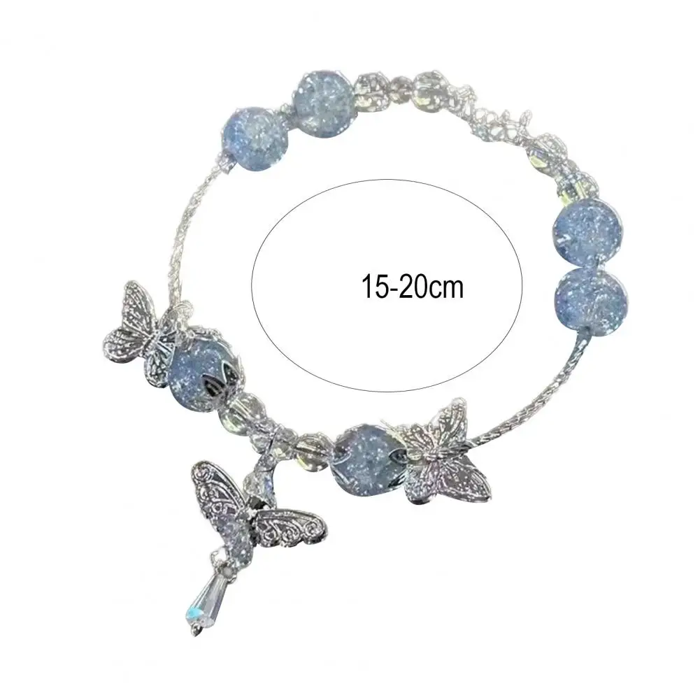 Burst Texture Bracelet 1 or 2 Pcs Women’s Bracelet Set Burst Texture Stacked Jewelry Chinese Accessories with Butterfly