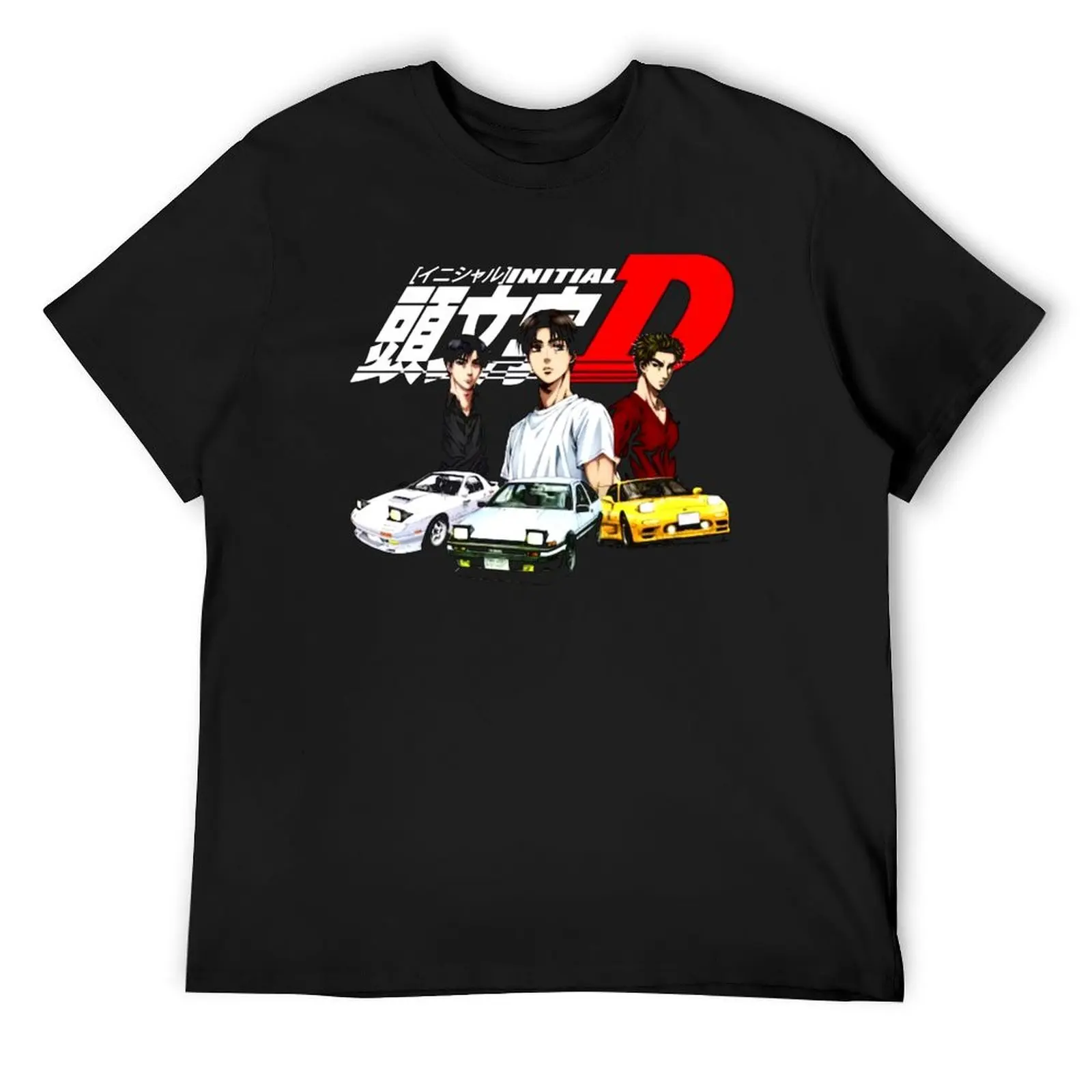 

Initial d funny T-Shirt graphic shirts oversize t-shirts man boys whites luxury designer mens fashion