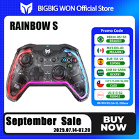BIGBIG WON Gaming Controller Rainbow Lite With Joystick RGB Wired Game Gamepads joystick for Switch/Win10&11