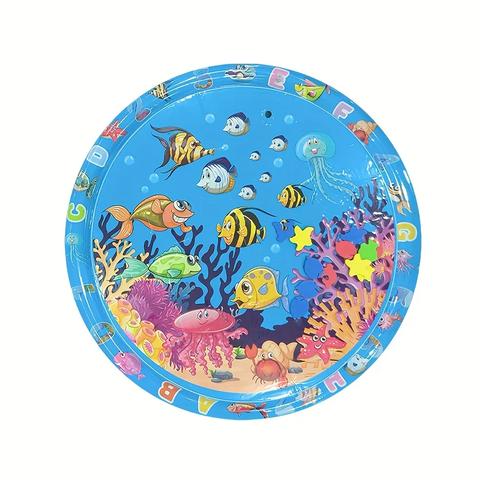 

90Cm/35.43In Inflatable Aquatic Play Mat: Encourages Activity And Sensory Development for Infants 0-3 Years