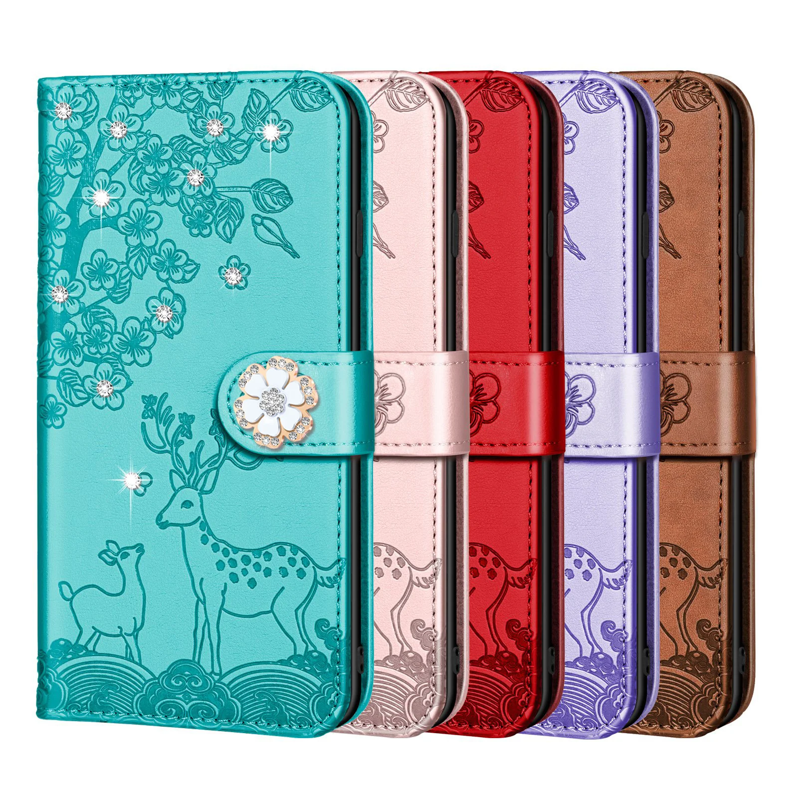 Glitter Wallet Leather Case For IPhone 14 Pro Max 13 Pro Max 12 Pro Max 11 Pro Max X XR XS Max 8 7 6 6S Plus Magnetic Flip Cover