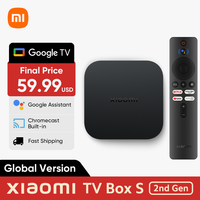 Global Version Xiaomi Mi TV Box S 2nd Gen 4K Ultra HD BT5.2 Dolby Vision HDR10+ Google Assistant Chromecast Netflix Set Top Box