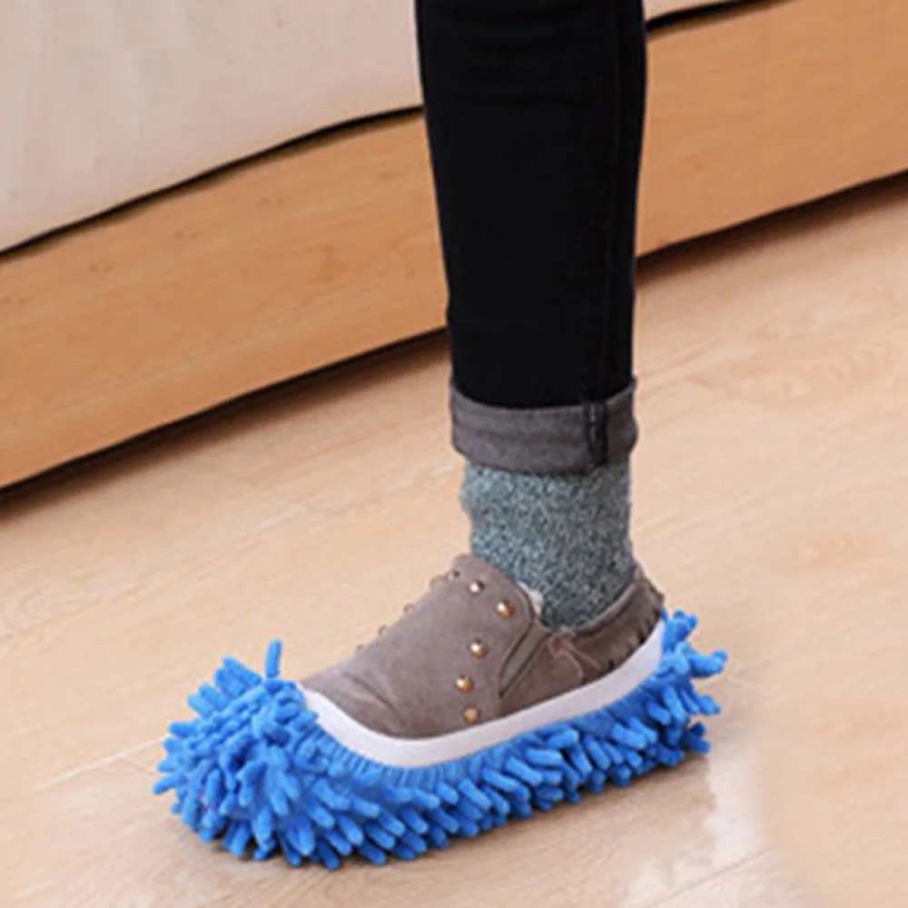 Home Shoe Polishing Slippers Microfibre Floor Cleaning House Clean Multi Function Lazy Quick Dusting Socks Dust