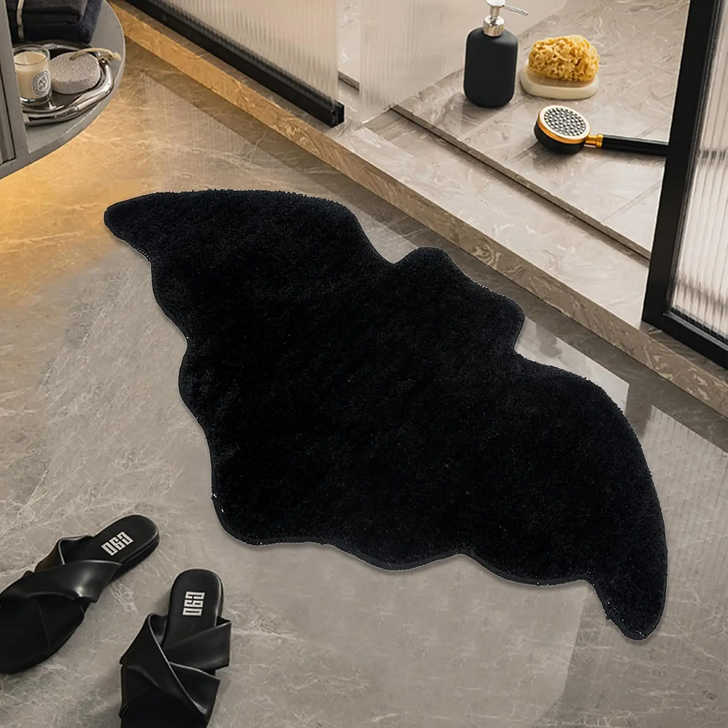 Black Halloween Bat Rug Non Sl - Outdoor Camping Kitchen Setup 评论和价格