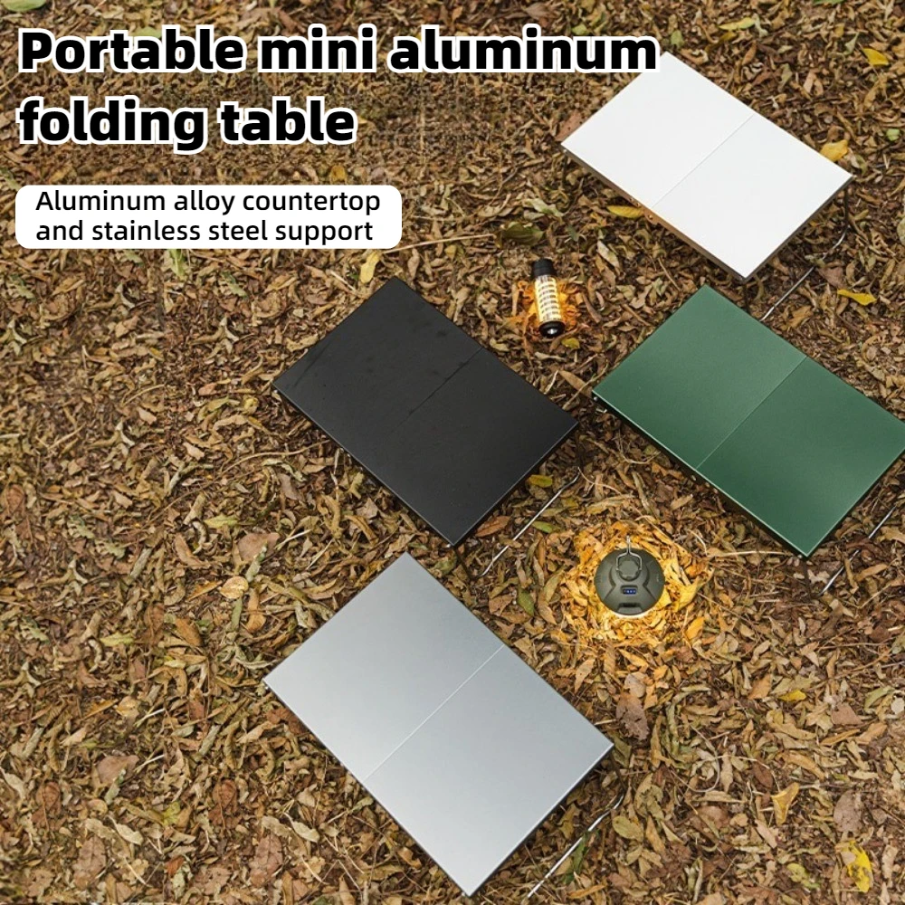 Outdoor Camping Foldable Table Ultra-light Aluminum Alloy Simple Dining Table Portable Leisure Table Camping Barbecue Table