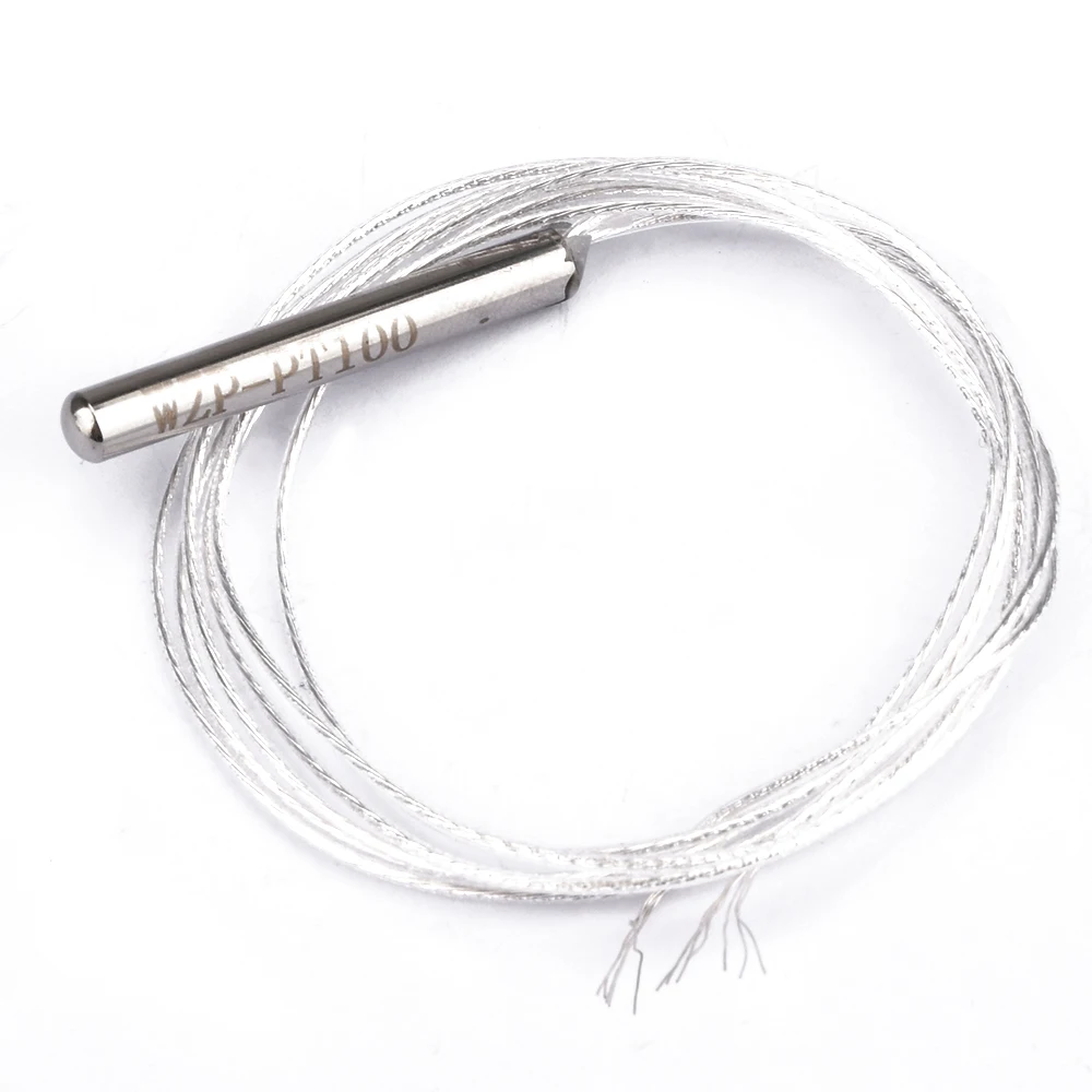 PT100 Temperature Sensor WZP-PT100 Platinum RTD Sensor Waterproof Temperature Sensing Probe for PID Temperature Controller