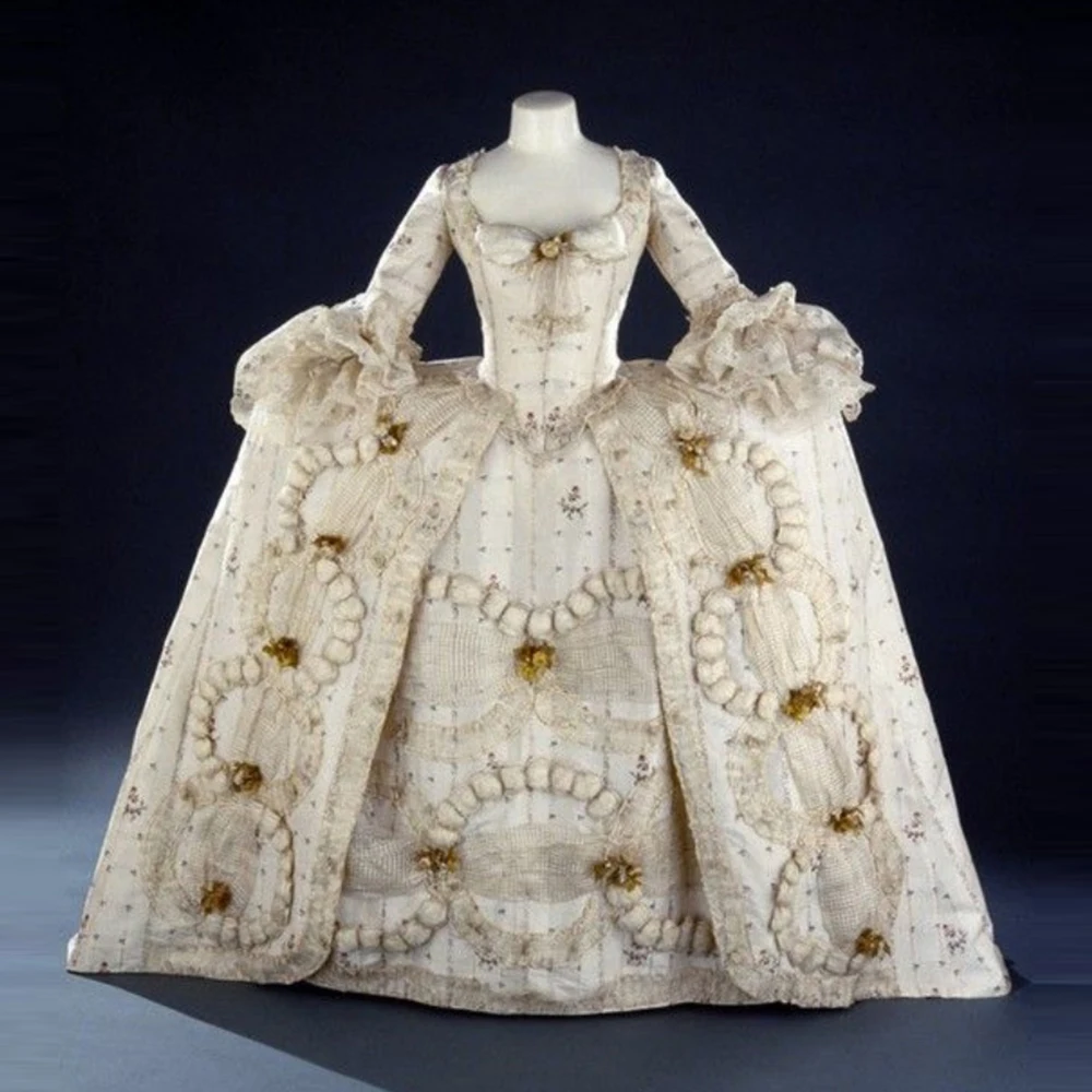 

Robe A La Francaise 18th Century Queen Marie Antoinette Costume Victorian Rococo Baroque Princess Ball Gown Theatre Sissi Dress