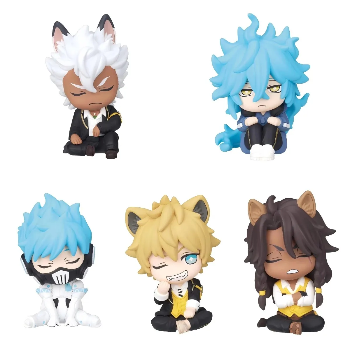 

TOMY натуральная 5 шт. Gashapon Ruggie Bucchicv Disney Twisted-Wonderland игрушки для детей подарок Коллекционная модель украшения