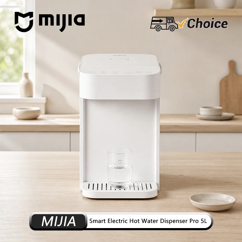 NEW MIJIA Smart Electric Hot Water Dispenser Pro 5L 316L Stainless Steel Liner 1°C Adjustment Child Lock Supports Mi Home App CN