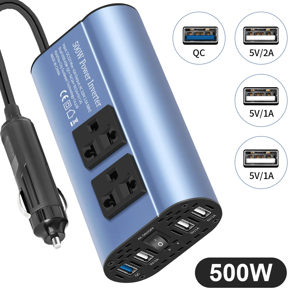 inversor-para-coche-de-300-500w-convertidor-de-cc-12v-a-ca-220v-3-puertos-usb-20-y-1-puerto-usb-qc30-enchufe-estandar-europeo
