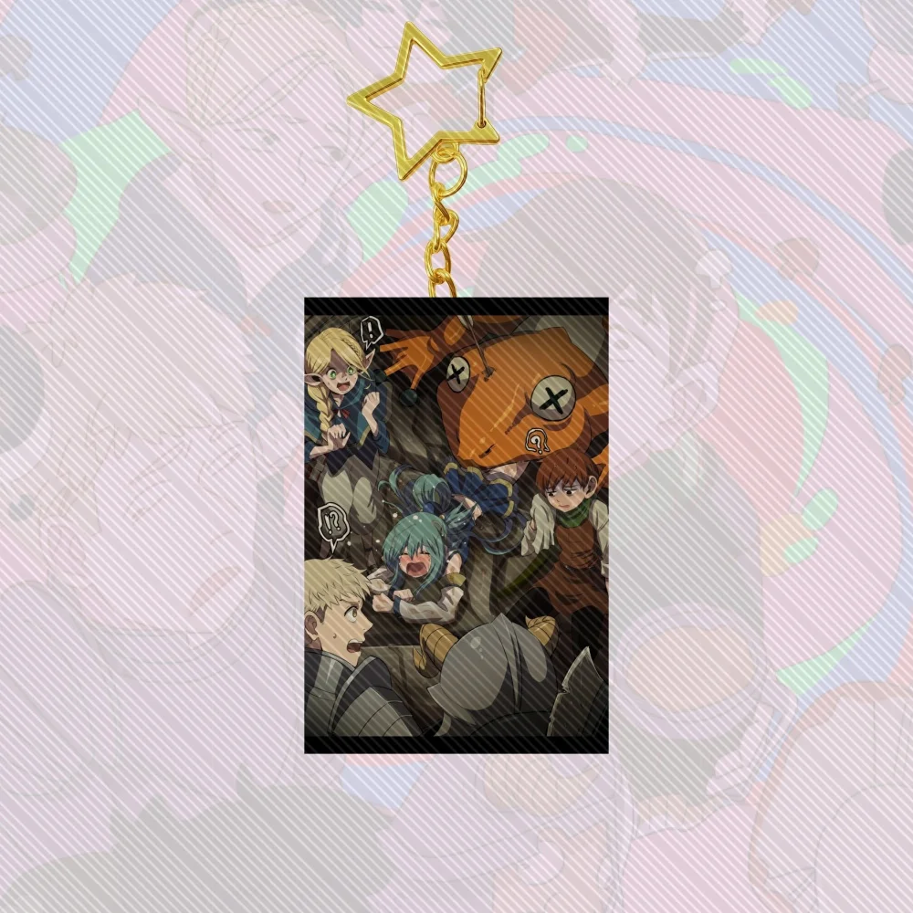 6 سنتيمتر أنيمي لذيذ في الزنزانة الدائمة الاكريليك سيارة المفاتيح اكسسوارات KawaiiBag سحر حلقة رئيسية المشجعين هدية الكريسماس