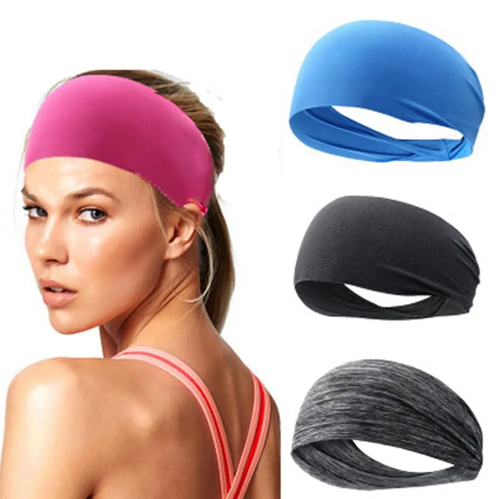 Vintage Solid Color Yoga Headband Knotted Wide Hairband Fashion Turban Makeup Hair Hoop Headwrap Hair Accessories