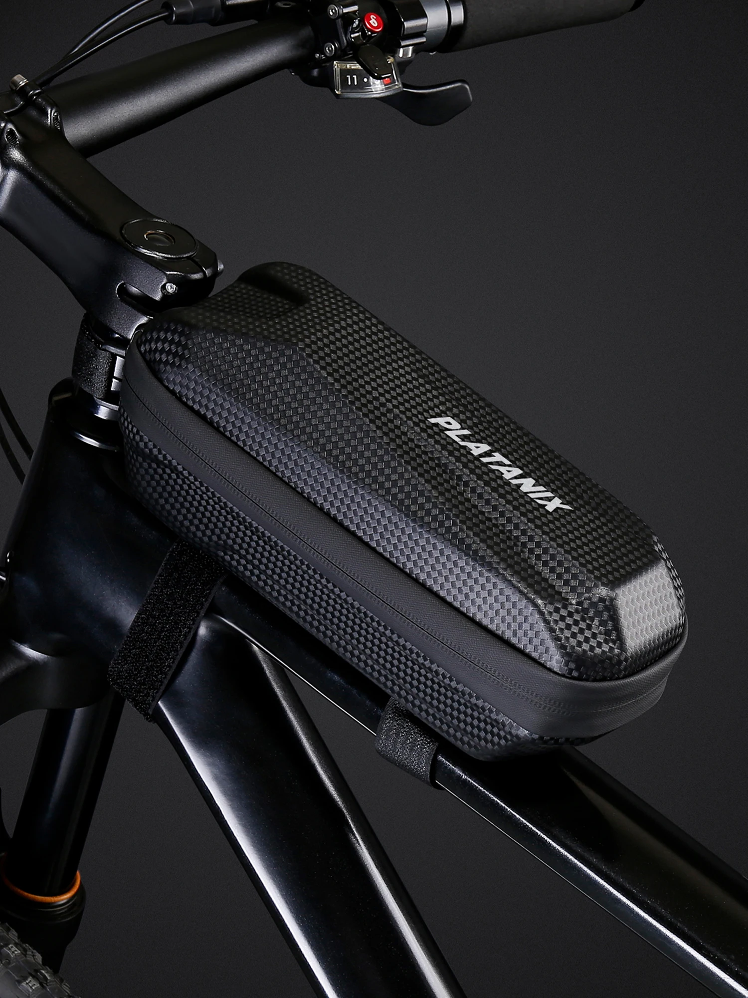 AliExpress Platanix PLATANIX EVA Hard Shell Bicycle Top Tube Bag Waterproof Carbon Fiber PU Frame Storage Bag for MTB Road Bike
