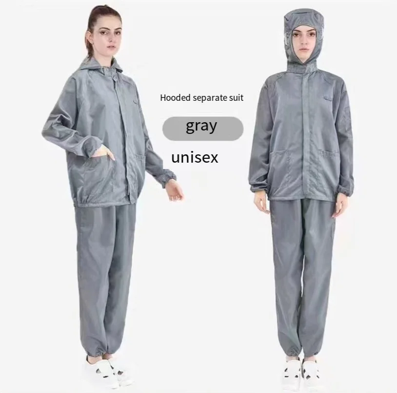 Safety Clothing With Pockets Dust-Proof Clean Paint Materials Isolation Split Type Work ClothesUnisex Reusable Anti-Static