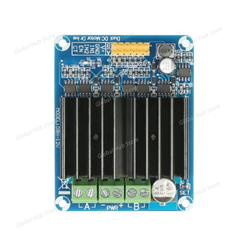 

Двухканальный модуль привода двигателя Smart Car 30A, мощный H-мост, сильные тормоза, плата привода двигателя постоянного тока