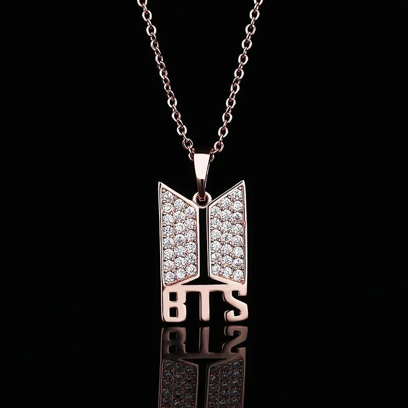 BT21 Schlüsselbeinkette Ami Stick Schmuck Mode Krone Support Peripherie-Schlüsselbeinkette Schulter-Geschenk