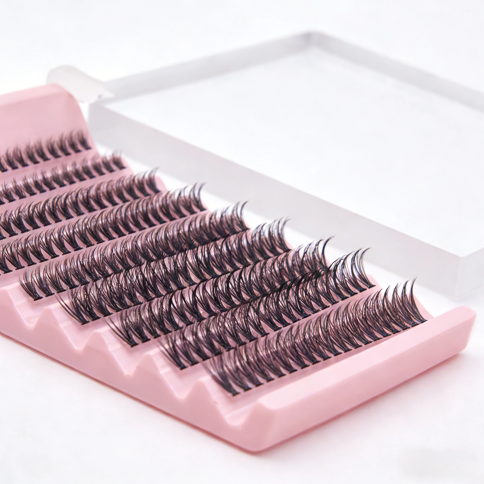 14 Rows 280 Clusters 40D Mix 9-16mm Cluster Lashes Extension Natural Thick Fake Eyelash 3D Strip Individual Lashes