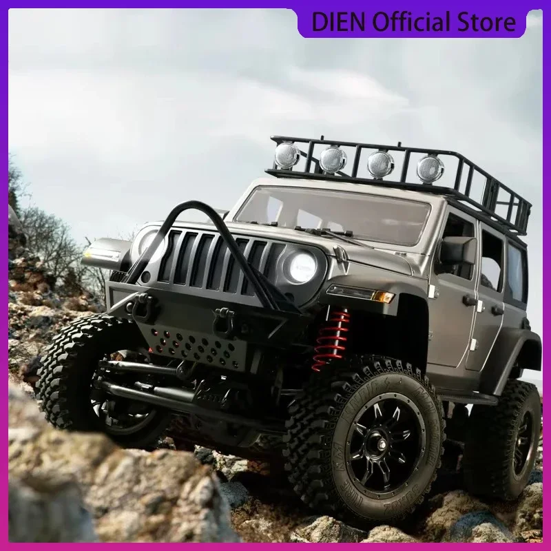 New MNRC MN128 RTR 1/12 2.4G 4WD Full Scale RC Car LED Light Rock Crawler Climbing Truck For Adult Children Toy Gift